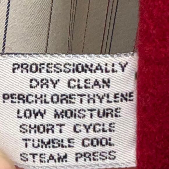 Forecaster of Boston Red Wool Coat w/ Black Velvet Collar | Size 8 - Picture 10 of 10